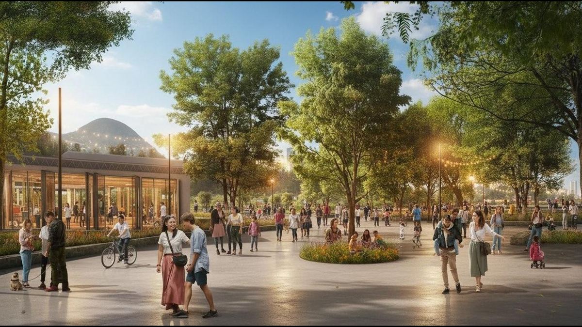 Mejoramiento Parque Los Naranjos. Imagen referencial del proyecto.