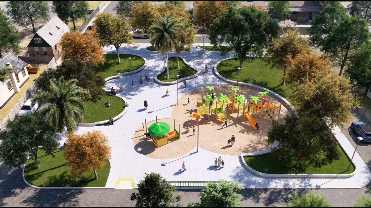Mejoramiento Plaza Los Perales. Imagen del proyecto.